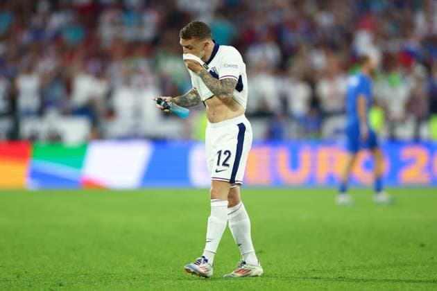 Kieran Trippier of England England v Slovenia, UEFA European Championship, EM, Europameisterschaft 2024, Group C, Football, Cologne Stadium, Cologne, Germany, 25 Jun 2024 EDITORIAL USE ONLY No use with unauthorised audio, video, data, fixture lists, club league logos or live services. Online in-match use limited to 120 images, no video emulation. No use in betting, games or single club league player publications. Copyright: xKieranxMcManus Shutterstockx 14555526cu