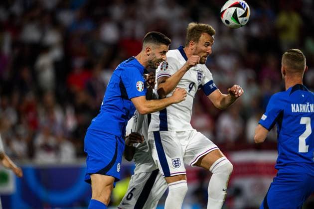 COLOGNE, GERMANY - 25 JUNE, 2024: The football match of EURO 2024 England vs Slovenia at Cologne Stadion  Copyright: xVITALIIxKLIUIEVx