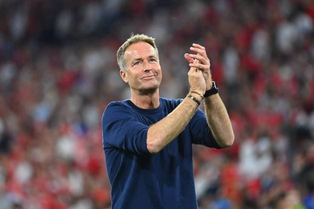 Football, Kasper Hjulmand resigns as Danish national coach, archive pictures