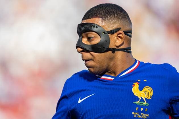 France Vs Poland during the UEFA EURO, EM, Europameisterschaft,Fussball 2024 match in Dortmund, Germany Kylian Mbappe of France seen during the UEFA EURO 2024 group stage match between France and Poland at Football Stadium Dortmund. Copyright: xMikolajxBarbanellx