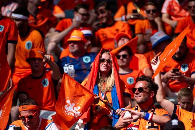 Fans of the Netherlands, GER, Netherlands NED vs Austria AUT , European Football Championship, UEFA EURO 2024, Group D, Matchday 3, 25 06 2024 GER, Netherlands NED vs Austria AUT , European Football Championship, UEFA EURO 2024, Group D, Matchday 3, 25 06 2024 Berlin Copyright: xEibner-Pressefoto Memmlerx EP_MMR