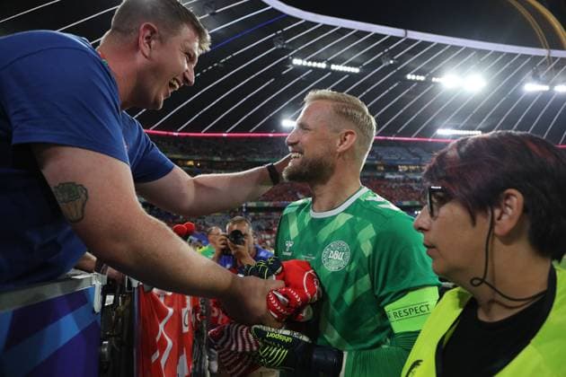 Kasper Schmeichel (Denmark) during the UEFA EURO, EM, Europameisterschaft,Fussball Germany 2024 match between Denmark 0-0 Serbia at Munich Football Arena on June 25, 2024 in Munich, Germany. Noxthirdxpartyxsales  (257681420)