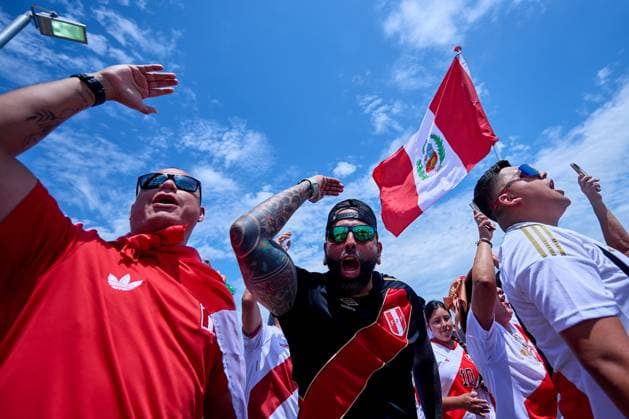 RECORD DATE NOT STATED Copa America USA 2024 Peru vs Canada Fans o Aficion during the game between Peru and Canada as part of the CONMEBOL Copa America USA 2024 group A, at Childrens Mercy Park Stadium, on June 25, 2024 in Kansas City, Kansas, United States. KANSAS CITY KANSAS UNITED STATES  Copyright: xJosexLuisxMelgarejox 20240625152256_CA_GA_2024_PER_CAN_FANS4