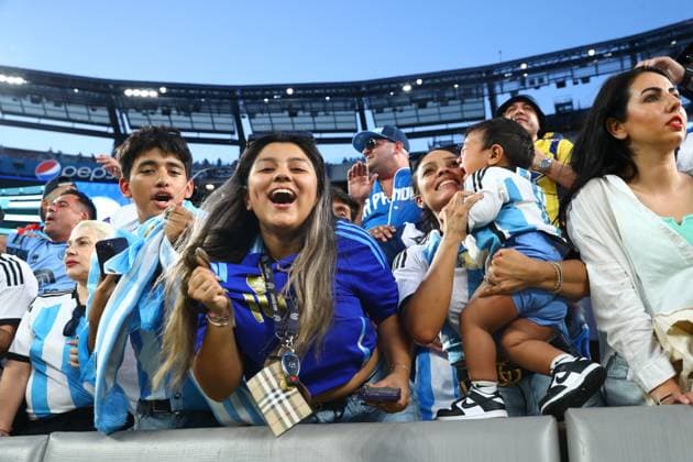 Chile and Argentina during the Copa America USA 2024, group A match between, at MetLife stadium in New Jersey, on June 25, 2024 NEW JERSEY UNITED STATES Copyright: xALEJANDROxPAGNIx