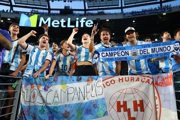 Chile and Argentina during the Copa America USA 2024, group A match between, at MetLife stadium in New Jersey, on June 25, 2024 NEW JERSEY UNITED STATES Copyright: xALEJANDROxPAGNIx
