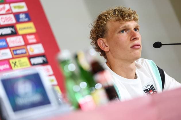 SOCCER - UEFA EURO, EM, Europameisterschaft,Fussball 2024 BERLIN,GERMANY,26.JUN.24 - SOCCER -UEFA EURO 2024, OEFB, Oesterreichischer Fussball-Bund, press conference, PK, Pressekonferenz Image shows Leopold Querfeld (AUT). GEPAxpictures xArminxRauthner