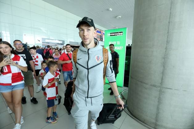 Croatia National Football Team arrive in Zagreb, Croatia Ivan Perisic of Croatia is seen at Franjo Tudjman Airport in Zagreb, Croatia, on June 26, 2024. RobertxAnic PIXSELL