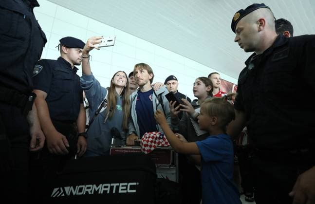 EURO 2024, Croatia national team, arrival in Zagreb