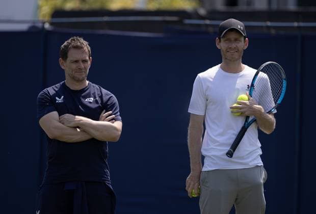 Nick Cavaday, coach of Emma Raducanu Rothesay International Eastbourne, Day 4, Tennis, Devonshire Park, Eastbourne, UK - 26 June 2024  Copyright: xEllaxLing Shutterstockx 14558912y