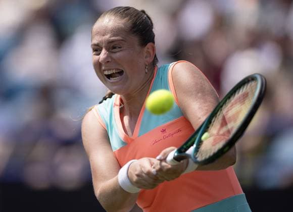 Jelena Ostapenko of Latvia in action Rothesay International Eastbourne, Day 4, Tennis, Devonshire Park, Eastbourne, UK - 26 June 2024  Copyright: xEllaxLing Shutterstockx 14558912bn