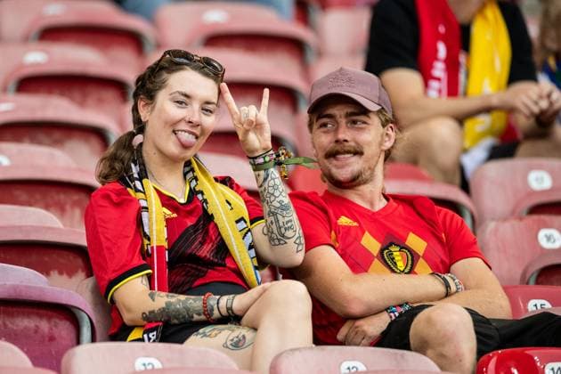 EURO 2024, Ukraine - Belgium, Fans before the match
