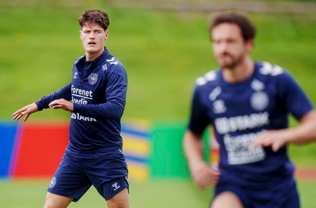 Christian Noergaard L and Thomas Delaney during the national team s training in Freudenstadt, Germany Wednesday June 26, 2024 Photo Liselotte Sabroe Ritzau Scanpix , Freudenstadt Germany  Copyright: Ritzau Scanpix LiselottexSabroex spdk20240626-162544-L