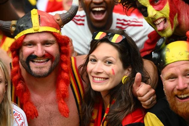 Ukraine v Belgium Group E - UEFA EURO, EM, Europameisterschaft,Fussball 2024 STUTTGART, GERMANY - JUNE 26 : Supporters and fans ahead of the the UEFA EURO 2024 European Football Championship tournament group E stage match between Ukraine and Belgium at Stuttgart Arena on June 26, 2024 in Stuttgart, Germany, 26 06 2024 Stuttgart Germany  Copyright: xVincentxKalutx