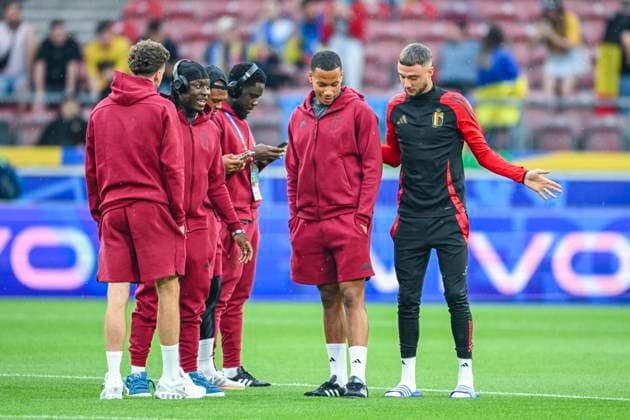 Ukraine v Belgium Group E - UEFA EURO, EM, Europameisterschaft,Fussball 2024 STUTTGART, GERMANY - JUNE 26 : Red Devils before the game pictured during the UEFA EURO 2024 European Football Championship tournament group E stage match between Ukraine and Belgium at Stuttgart Arena on June 26, 2024 in Stuttgart, Germany, 26 06 2024 Stuttgart Germany  Copyright: xVincentxKalutx
