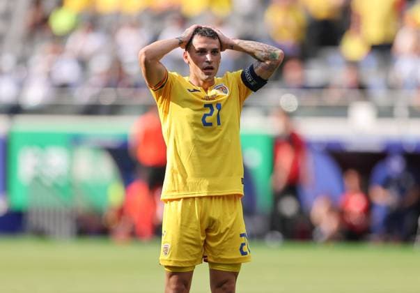 26 06 2024, European Football Championship, UEFA EURO 2024, Slovakia Romania, Group E, Arena Frankfurt, v l , Nicolae Claudiu Stanciu Romania disappointed, disappointed looking, dissapointed, sad, frustrated, frustrated, frustrated Copyright: HMBxMedia