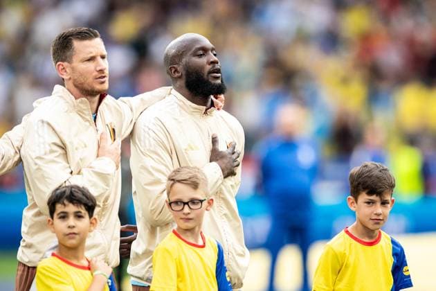 UEFA EURO 2024 Ukraine Belgium 26 06 2024 Romelu Lukaku Belgium, 10 UEFA EURO 2024 Ukraine Belgium Stuttgart Stadion, Stuttgart 26 06 2024 Copyright: xBEAUTIFULxSPORTS Buriakovx