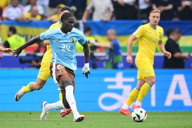 Ukraine v Belgium Group E - UEFA EURO, EM, Europameisterschaft,Fussball 2024 STUTTGART, GERMANY - JUNE 26 : Onana Amadou midfielder of Belgium during the UEFA EURO 2024 European Football Championship tournament group E stage match between Ukraine and Belgium at Stuttgart Arena on June 26, 2024 in Stuttgart, Germany, 26 06 2024 Stuttgart Germany  Copyright: xVincentxKalutx