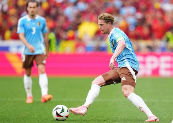 GER: Ukraine and Belgium. UEFA EURO, EM, Europameisterschaft,Fussball 2024 Kevin De Bruyne of Belgium during the UEFA Euro 2024 match between Ukraine and Belgium, Group E, date 3, played at Mercedes-Benz Arena Stadium on June 26, 2024 in Stuttgart, Germany. kpng Copyright: xBaguxBlancox xPRESSINPHOTOx PS_240626_UCR_BEL_024