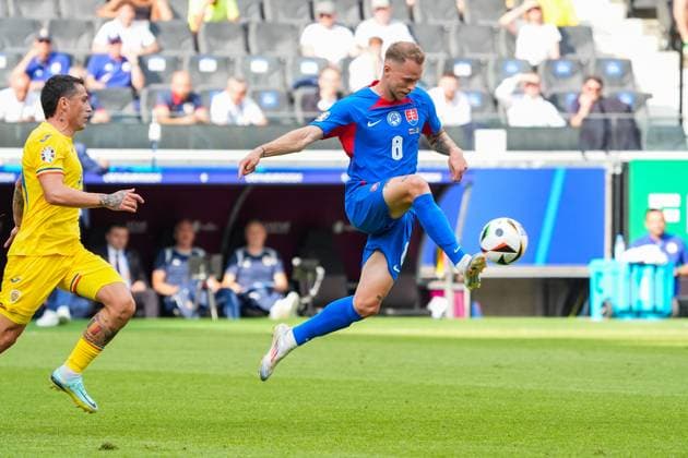 Ondrej Duda Slovakia, Slovakia, 08 Frankfurt 26 06 2024 Slovakia vs. Romania, EURO2024 M33 Group E, EM Arena Frankfurt