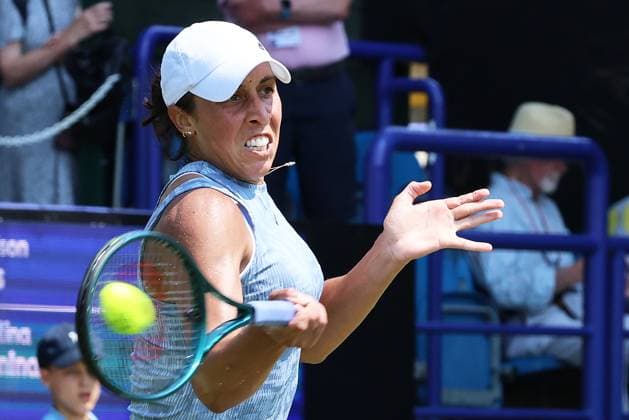 TENNIS - WTA, Tennis Damen Eastbourne International EASTBOURNE,ENGLAND,26.JUN.24 - TENNIS - WTA Tour, Eastbourne International. Image shows Madison Keys (USA).  GEPAxpictures xAlanxGrieves