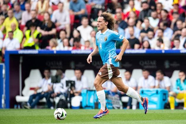 UEFA EURO 2024 Ukraine Belgium 26 06 2024 Wout Faes Belgium, 4 UEFA EURO 2024 Ukraine Belgium Stuttgart Stadion, Stuttgart 26 06 2024 Copyright: xBEAUTIFULxSPORTS Buriakovx