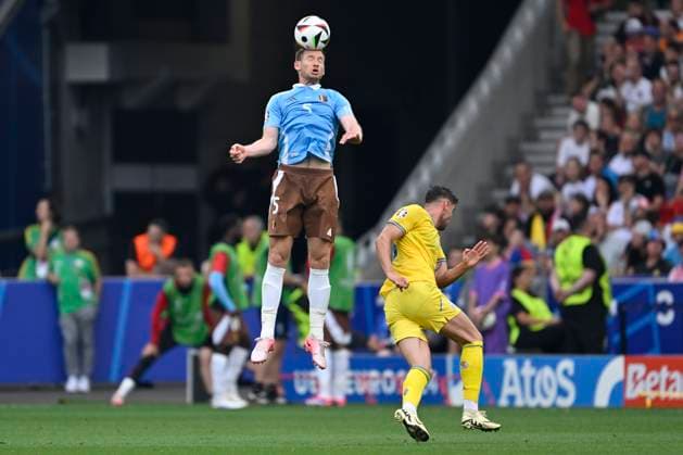 Ukraine v Belgium Group E - UEFA EURO, EM, Europameisterschaft,Fussball 2024 STUTTGART, GERMANY - JUNE 26 : Vertonghen Jan defender of Belgium during the UEFA EURO 2024 European Football Championship tournament group E stage match between Ukraine and Belgium at Stuttgart Arena on June 26, 2024 in Stuttgart, Germany, 26 06 2024 Stuttgart Germany  Copyright: xDhax