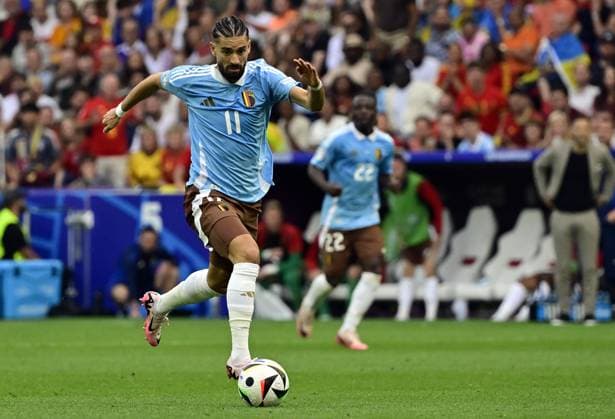 Belgium s Yannick Carrasco pictured in action during a soccer game between Ukraine and Belgian national soccer team Red Devils, Wednesday 26 June 2024 in Stuttgart, Germany, the third match in the group stage of the UEFA EURO, EM, Europameisterschaft,Fussball 2024 European championships. DIRKxWAEM  x95329280x