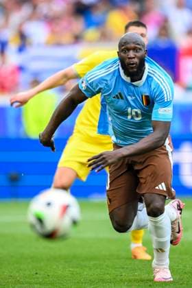 Ukraine v Belgium Group E - UEFA EURO, EM, Europameisterschaft,Fussball 2024 STUTTGART, GERMANY - JUNE 26 : Lukaku Romelu forward of Belgium in action pictured during the UEFA EURO 2024 European Football Championship tournament group E stage match between Ukraine and Belgium at Stuttgart Arena on June 26, 2024 in Stuttgart, Germany, 26 06 2024 Stuttgart Germany  Copyright: xVincentxKalutx