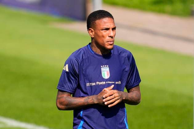 Italy& x2019;s Michael Folorunsho during training session at the base camp in Iserlohn on June 26, 2024, UEFA EURO, EM, Europameisterschaft,Fussball 2024, Iserlohn, Germany - - Soccer .  Copyright: xFabioxFerrari LaPressex