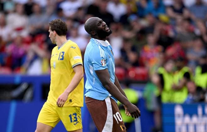 Football Euro 2024 Group E 26 06 2024 Ukraine Belgium Romelu Lukaku Belgium