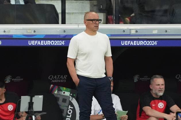 Coach Francesco Calzona Slovakia, Slovakia Frankfurt 26 06 2024 Slovakia vs. Romania, EURO2024 M33 Group E, EM Arena Frankfurt