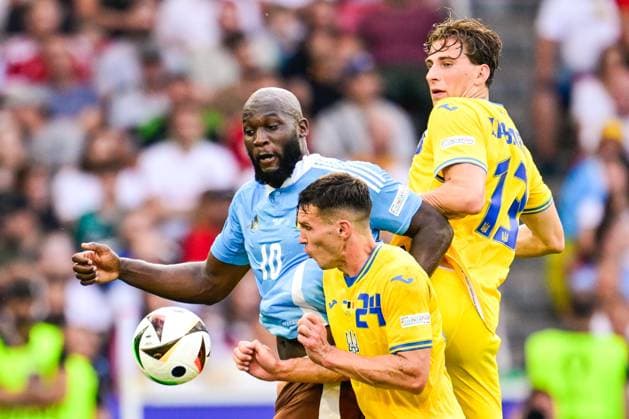 Ukraine v Belgium Group E - UEFA EURO, EM, Europameisterschaft,Fussball 2024 STUTTGART, GERMANY - JUNE 26 : Lukaku Romelu forward of Belgium during the UEFA EURO 2024 European Football Championship tournament group E stage match between Ukraine and Belgium at Stuttgart Arena on June 26, 2024 in Stuttgart, Germany, 26 06 2024  Copyright: xPeterxDexVoechtx