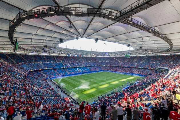 Czechia v Turkey, UEFA EURO, EM, Europameisterschaft,Fussball 2024, Hamburg, Germany Hamburg, Germany. 26th, June 2024. The Volksparkstadion is ready for the UEFA Euro 2024 match in Group F between Czechia and Turkey in Hamburg. Hamburg Germany  Copyright: xGonzalesxPhoto LassexLagonix