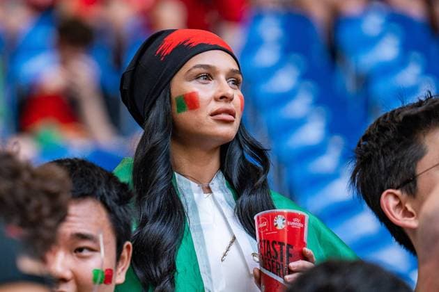 Fans of Portugal Georgia vs Portugal, Men, Football, Matchday 3, EURO 2024, 26 06 2024, European Championship, Group F Georgia vs Portugal, Men, Football, Matchday 3, EURO 2024, 26 06 2024, European Championship, Group F Gelsenkirchen Copyright: xEibner-Pressefoto BahhoxKarax EP_GEO