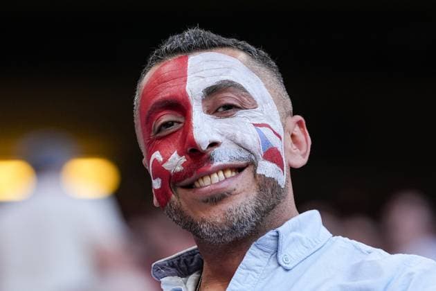 Hamburg, Germany, June 26th 2024: Fan of Turkiye and Czechia during the UEFA EURO, EM, Europameisterschaft,Fussball 2024 Germany Group F match between Czechia and Turkiye at Volksparkstadion in Hamburg, Germany. (Daniela Porcelli SPP)  Copyright: xDanielaxPorcellix xSPPx spp-en-DaPoSp-20240626-DP100101