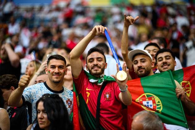 GELSENKIRCHEN, GERMANY - 26 JUNE, 2024: The football match of EURO 2024 Georgia vs Portugal at Gelsenkirchen Stadion  Copyright: xVITALIIxKLIUIEVx