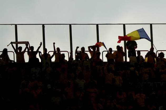 Romania s supporters during the Euro 2024 soccer match between Slovakia and Romania at the Frankfurt Arena , Frankfurt , Germany - Wednesday 26 June 2024. - Soccer .  Copyright: xSpada LaPressex