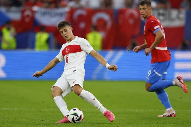HAMBURG, Volksparkstadium ,26-06-2024 , European Football Championship Euro2024, Group stage match no.36 between Czechia and Turkiye, Turkiye player Arda Guler Czechia - Turkiye (Euro2024)  x25606168x Copyright: