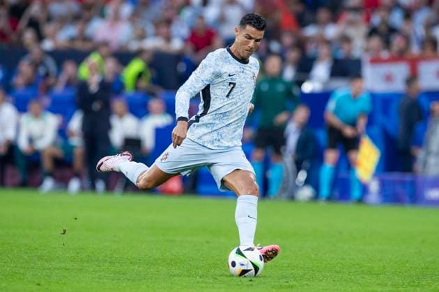UEFA EURO 2024 Georgia Portugal 26 06 2024 Cristiano Ronaldo Portugal, 7 UEFA EURO 2024 Georgia Portugal Arena AufSchalke, Gelsenkirchen, on 26 06 2024 Copyright: xBEAUTIFULxSPORTS Meuselx