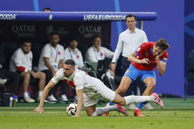 HAMBURG, Volksparkstadium ,26-06-2024 , European Football Championship Euro2024, Group stage match no.36 between Czechia and Turkiye, (L-R) tt03, Czechia player Mojmir Chytil Czechia - Turkiye (Euro2024)  x25606192x Copyright: