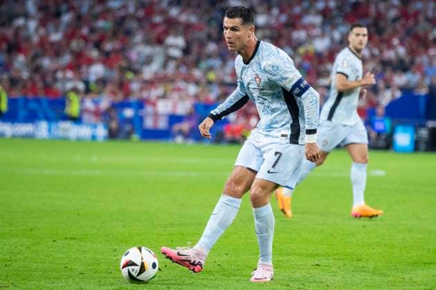 UEFA EURO 2024 Georgia Portugal 26 06 2024 Cristiano Ronaldo Portugal, 7 UEFA EURO 2024 Georgia Portugal Arena AufSchalke, Gelsenkirchen, on 26 06 2024 Copyright: xBEAUTIFULxSPORTS Meuselx