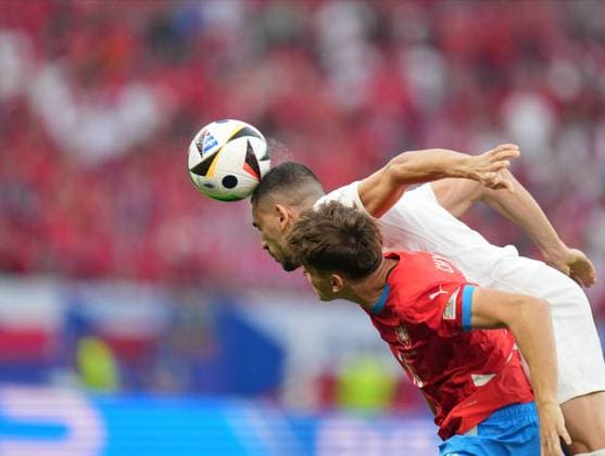 Turkiye s player Merih Demiral during UEFA EURO, EM, Europameisterschaft,Fussball 2024 Group F football match between Turkiye and Czechia at Volksparkstadion in Hamburg, Germany, on 26 June, 2024. (Mehmet Sirin Toplaoglu - Depo Photos) 18364564