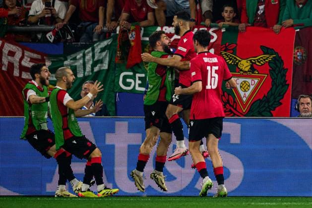 GELSENKIRCHEN, GERMANY - 26 JUNE, 2024: The football match of EURO 2024 Georgia vs Portugal at Gelsenkirchen Stadion  Copyright: xVITALIIxKLIUIEVx