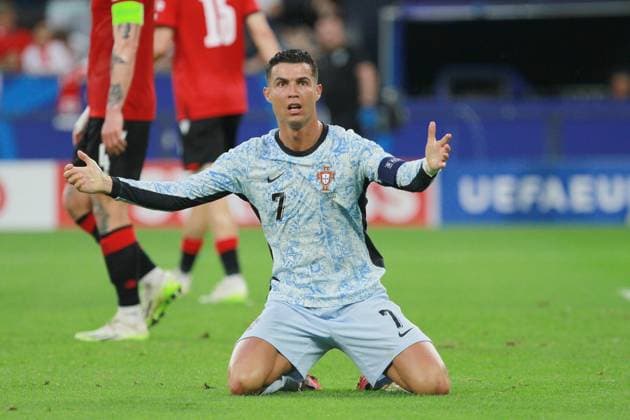 Gelsenkirchen, NRW, Germany, 26 06 2024 Arena AufSchalke European Football Championship 2024, Group F, Georgia Portugal Cristiano Ronaldo 7, Portugal Copyright: xdtsxNachrichtenagenturx dts_41861