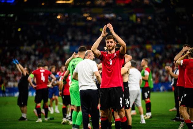 GELSENKIRCHEN, GERMANY - 26 JUNE, 2024: The football match of EURO 2024 Georgia vs Portugal at Gelsenkirchen Stadion  Copyright: xVITALIIxKLIUIEVx