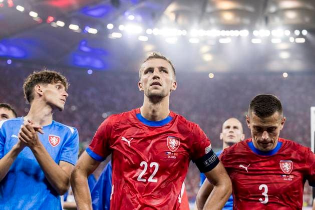 Czechia v Turkey, UEFA EURO, EM, Europameisterschaft,Fussball 2024, Hamburg, Germany Hamburg, Germany. 26th, June 2024. Tomas Soucek (22) of Czechia seen after the UEFA Euro 2024 match in Group F between Czechia and Turkey at Volksparkstadion in Hamburg. Hamburg Germany  Copyright: xGonzalesxPhoto LassexLagonix