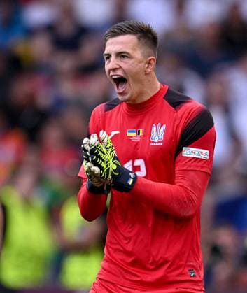 Soccer Euro 2024 Group E 26 06 2024 Ukraine Belgium Goalkeeper Anatoliy Trubin Ukraine