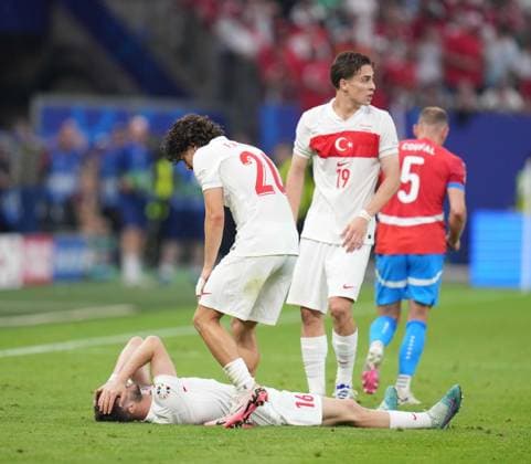 Turkiye s player during UEFA EURO, EM, Europameisterschaft,Fussball 2024 Group F football match between Turkiye and Czechia at Volksparkstadion in Hamburg, Germany, on 26 June, 2024. (Mehmet Sirin Toplaoglu - Depo Photos) 18364628