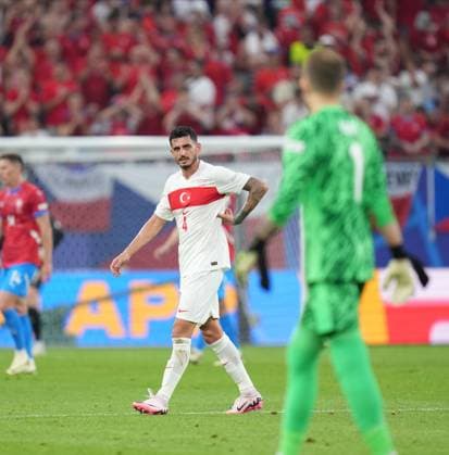 Turkiye s player Samet Akaydin during UEFA EURO, EM, Europameisterschaft,Fussball 2024 Group F football match between Turkiye and Czechia at Volksparkstadion in Hamburg, Germany, on 26 June, 2024. (Mehmet Sirin Toplaoglu - Depo Photos) 18364632