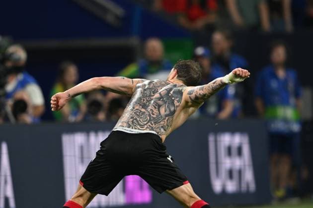 Guram Kashia (Georgia) during the UEFA EURO, EM, Europameisterschaft,Fussball Germany 2024 match between Georgia 2-0 Portugal at Arena AufSchalke on June 26, 2024 in Gelsenkirchen, Germany. Noxthirdxpartyxsales  (257799087)